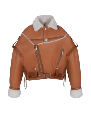 VINTAGE OVERSIZED JACKET IN SHEARLING