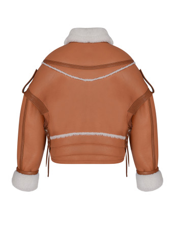 VINTAGE OVERSIZED JACKET IN SHEARLING
