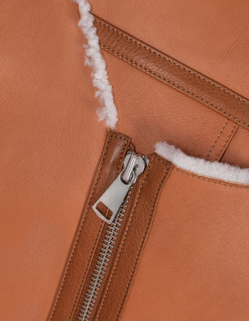 VINTAGE OVERSIZED JACKET IN SHEARLING