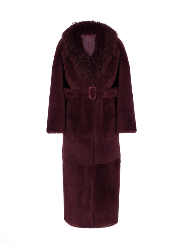 CARA SHEARLING COAT