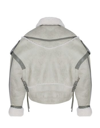VINTAGE OVERSIZED JACKET IN SHEARLING VINTAGE OVERSIZED JACKET IN SHEARLING