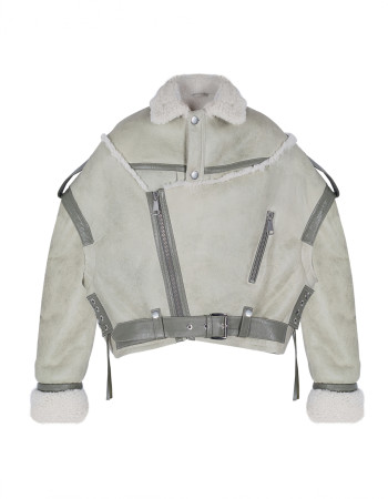 VINTAGE OVERSIZED JACKET IN SHEARLING VINTAGE OVERSIZED JACKET IN SHEARLING