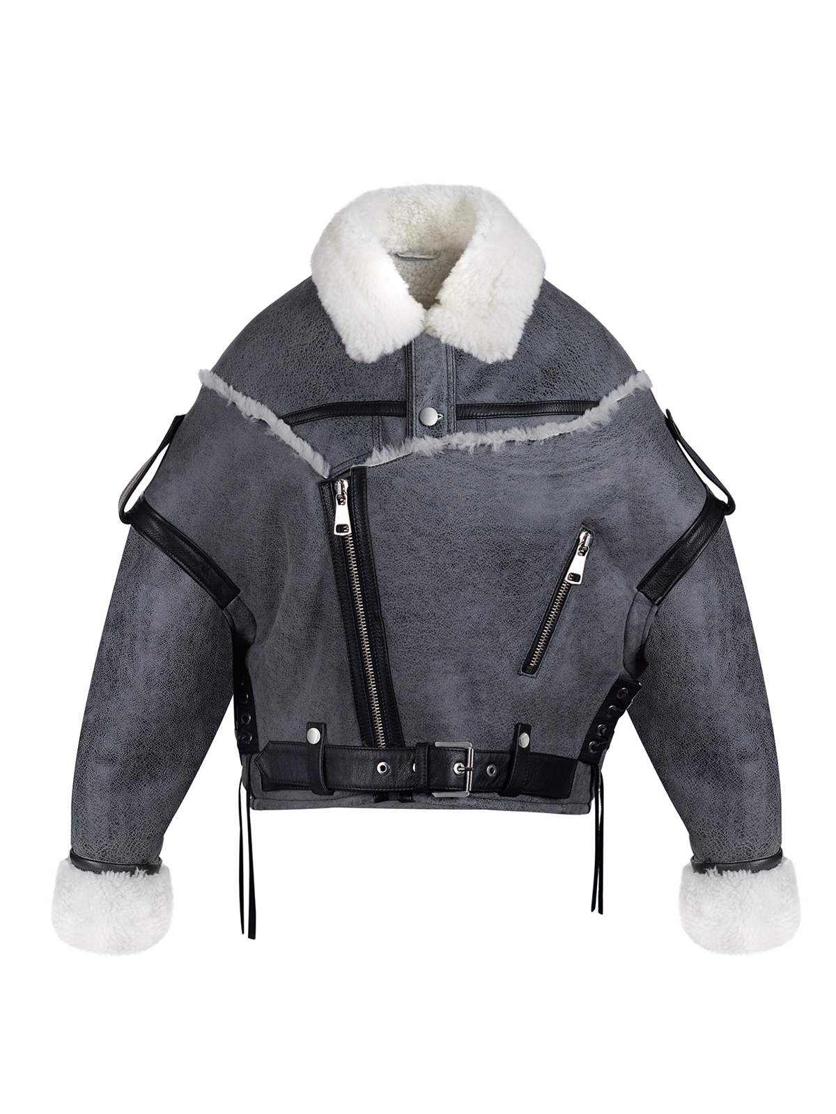 VINTAGE OVERSIZED JACKET IN SHEARLING VINTAGE OVERSIZED JACKET IN SHEARLING