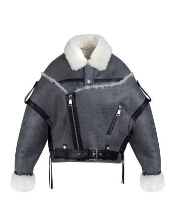 VINTAGE OVERSIZED JACKET IN SHEARLING VINTAGE OVERSIZED JACKET IN SHEARLING