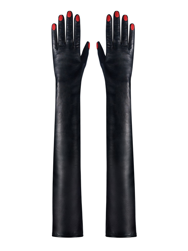 RED NAILS LONG GLOVES