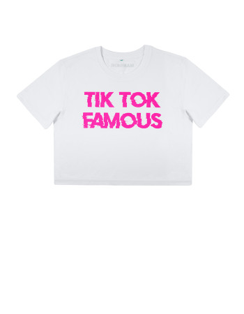 TIK-TOK CROP  T SHIRT