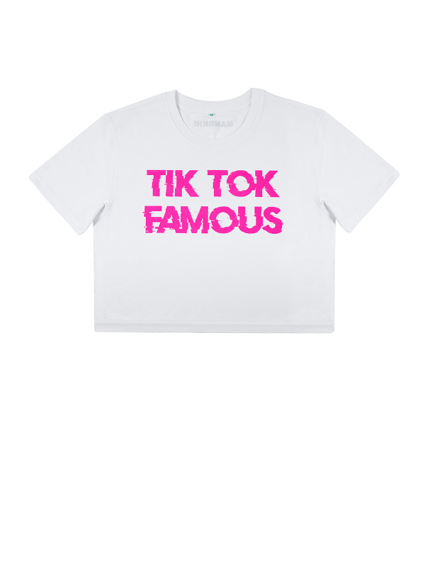 TIK-TOK CROP  T SHIRT