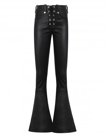 LACE UP FLARED LEGGINGS  