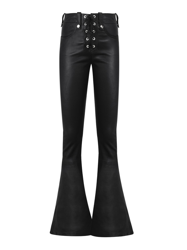 LACE UP FLARED LEGGINGS  