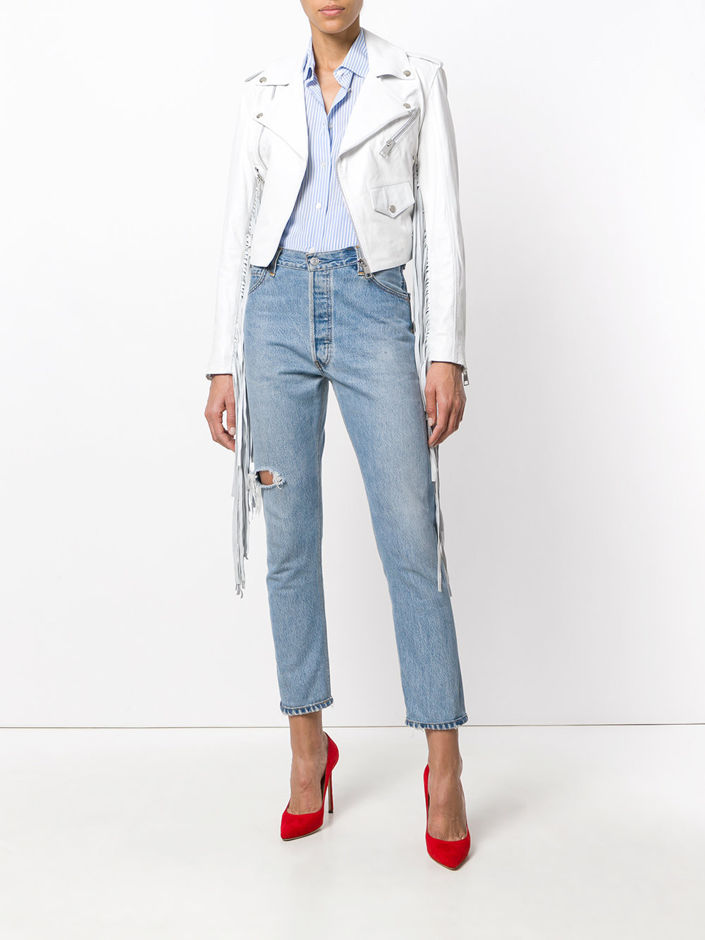 FRINGE CROPPED MOTO