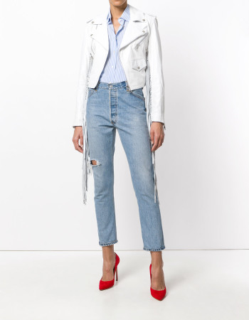 FRINGE CROPPED MOTO