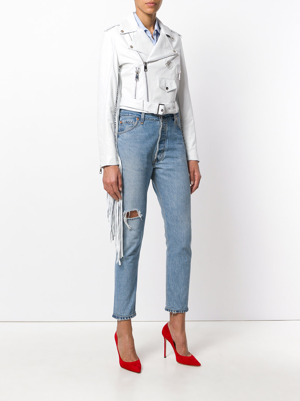 FRINGE CROPPED MOTO