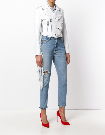 FRINGE CROPPED MOTO