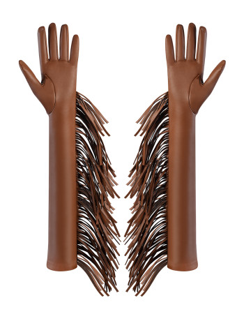 LONG FRINGED GLOVES