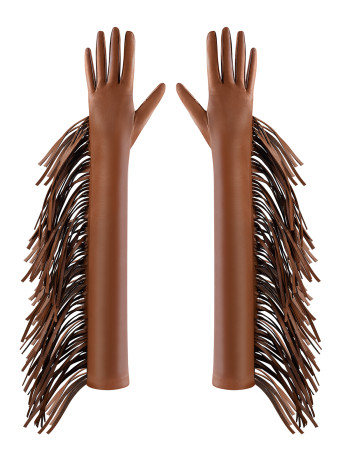 LONG FRINGED GLOVES