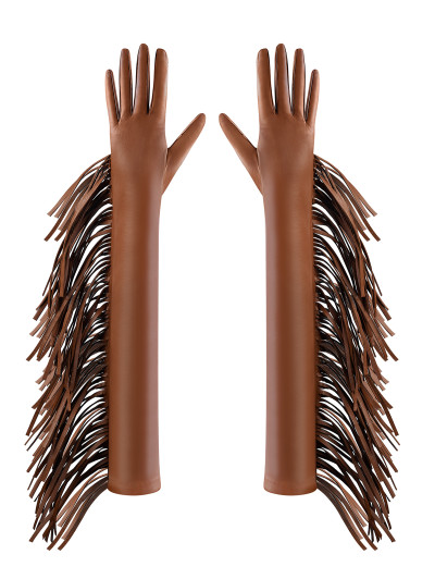 LONG FRINGED GLOVES