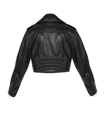 CROPPED OVERSIZED BOMBER
