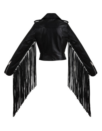 FRINGE CROPPED MOTO FRINGE CROPPED MOTO