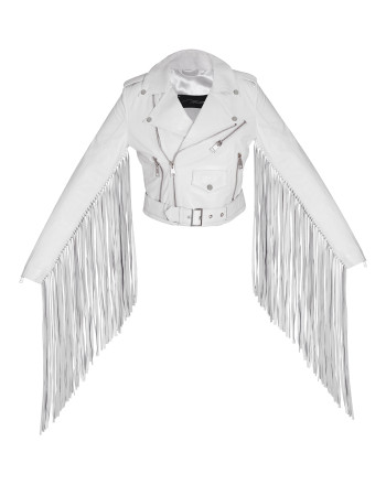 FRINGE CROPPED MOTO